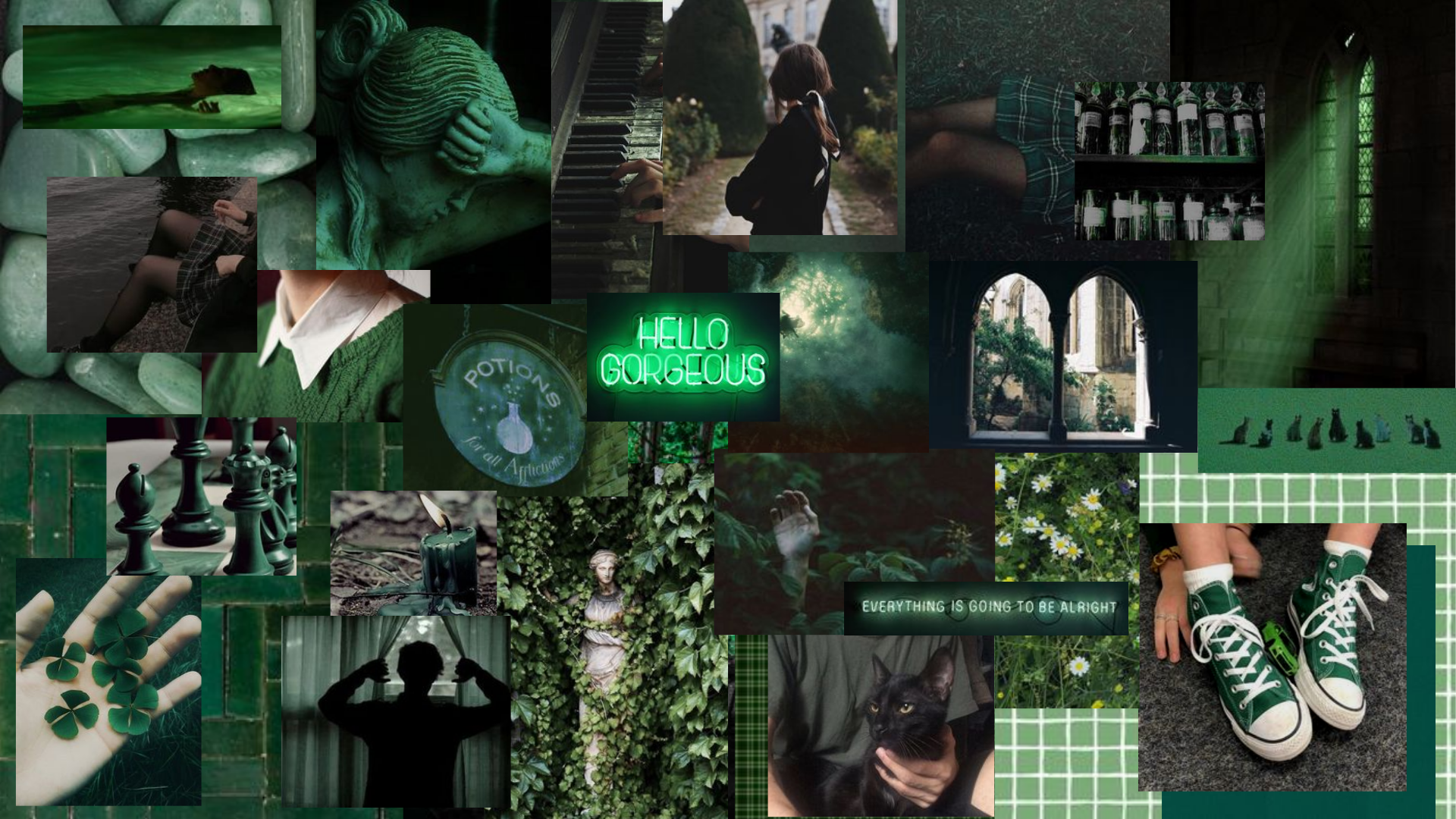 Green Collage Wallpapers