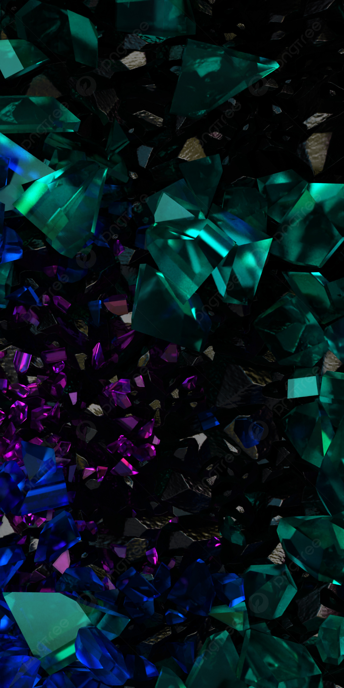 Green Crystals Wallpapers