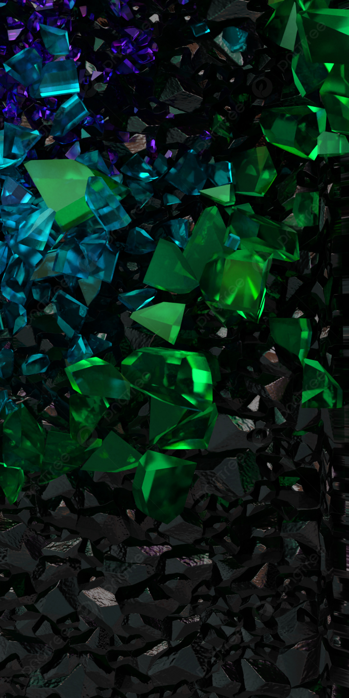 Green Crystals Wallpapers