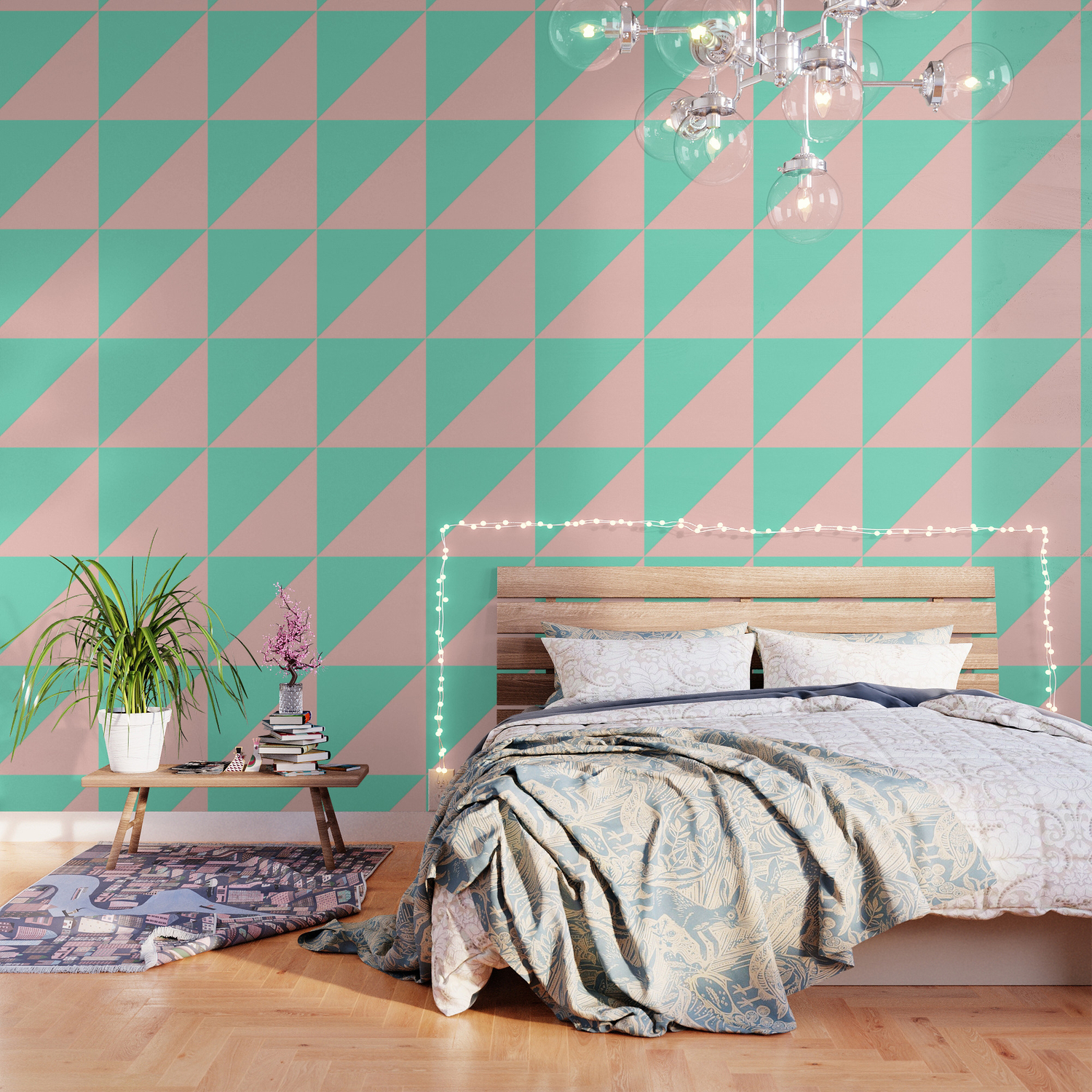 Green Geometric Wallpapers