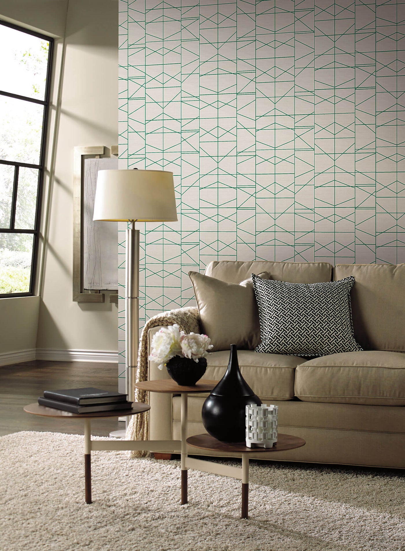 Green Geometric Wallpapers