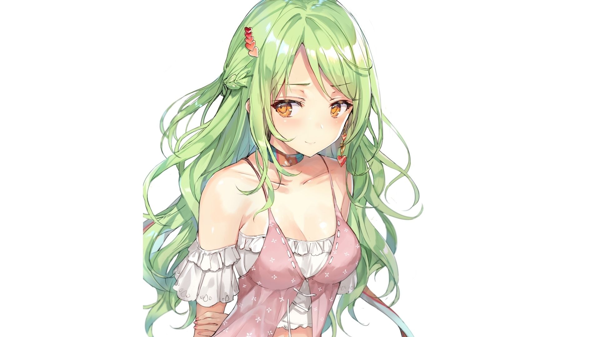 Green Hair Girl Wallpapers