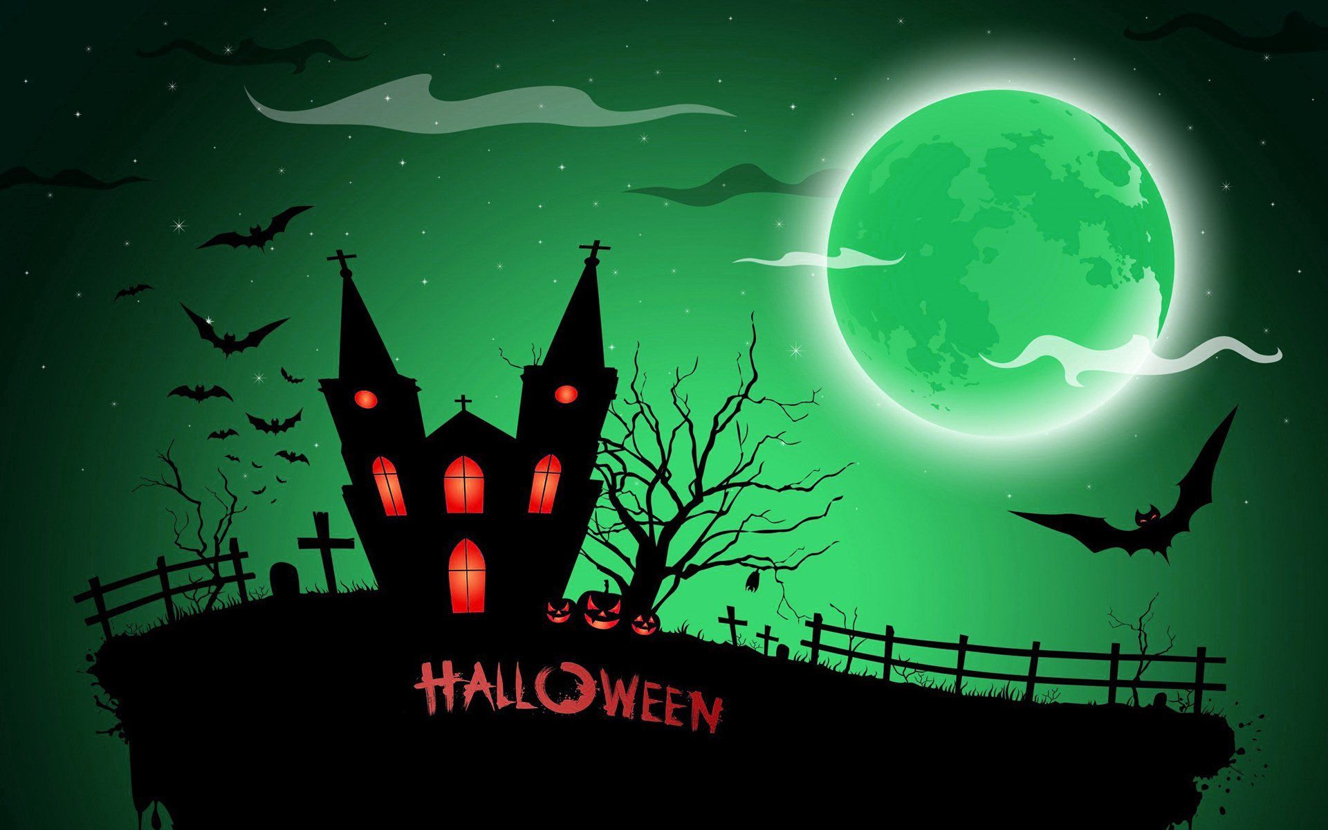 Green Halloween Wallpapers