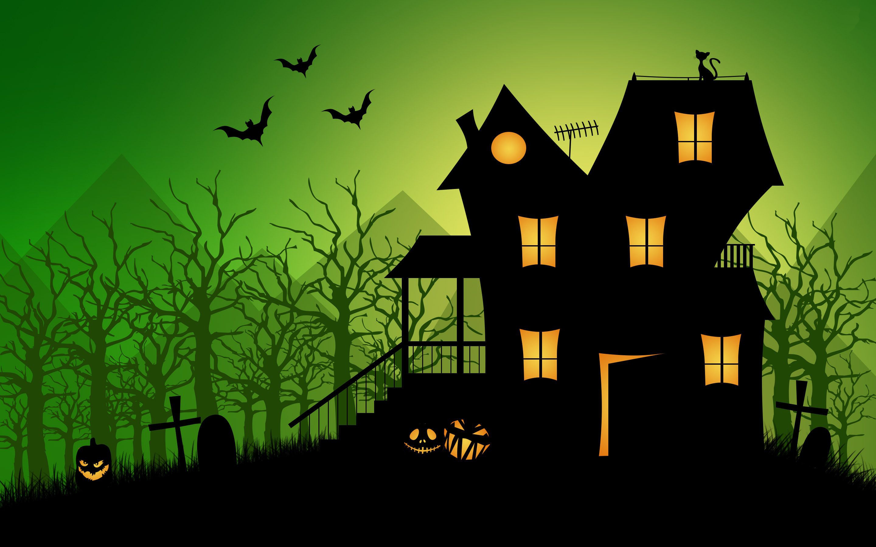 Green Halloween Wallpapers