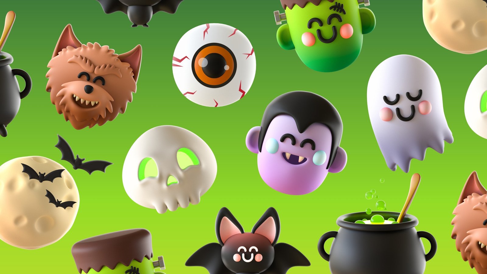 Green Halloween Wallpapers