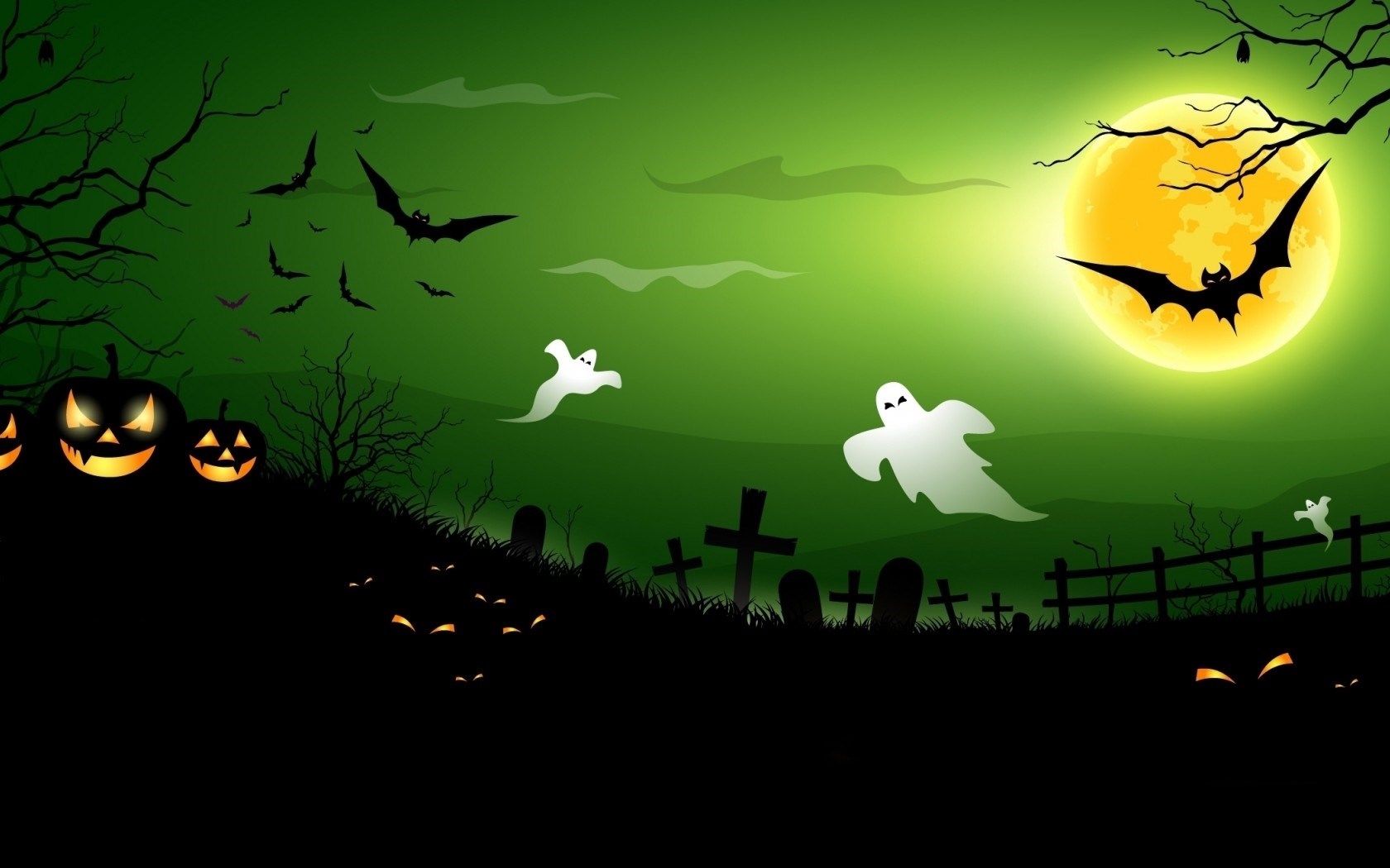 Green Halloween Wallpapers