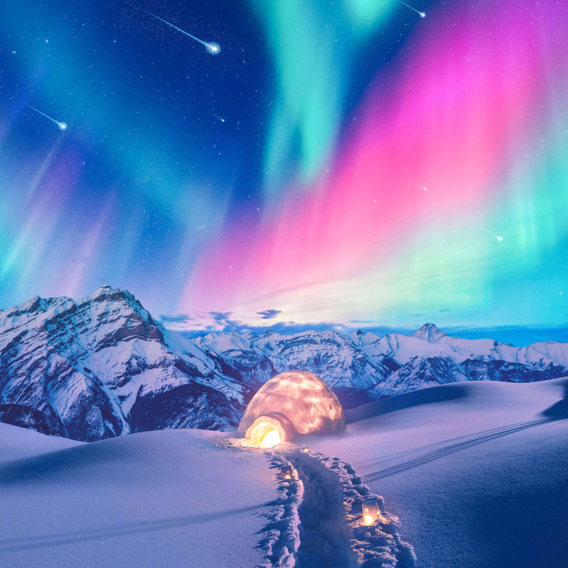 Green Northern Lights Wallpapers