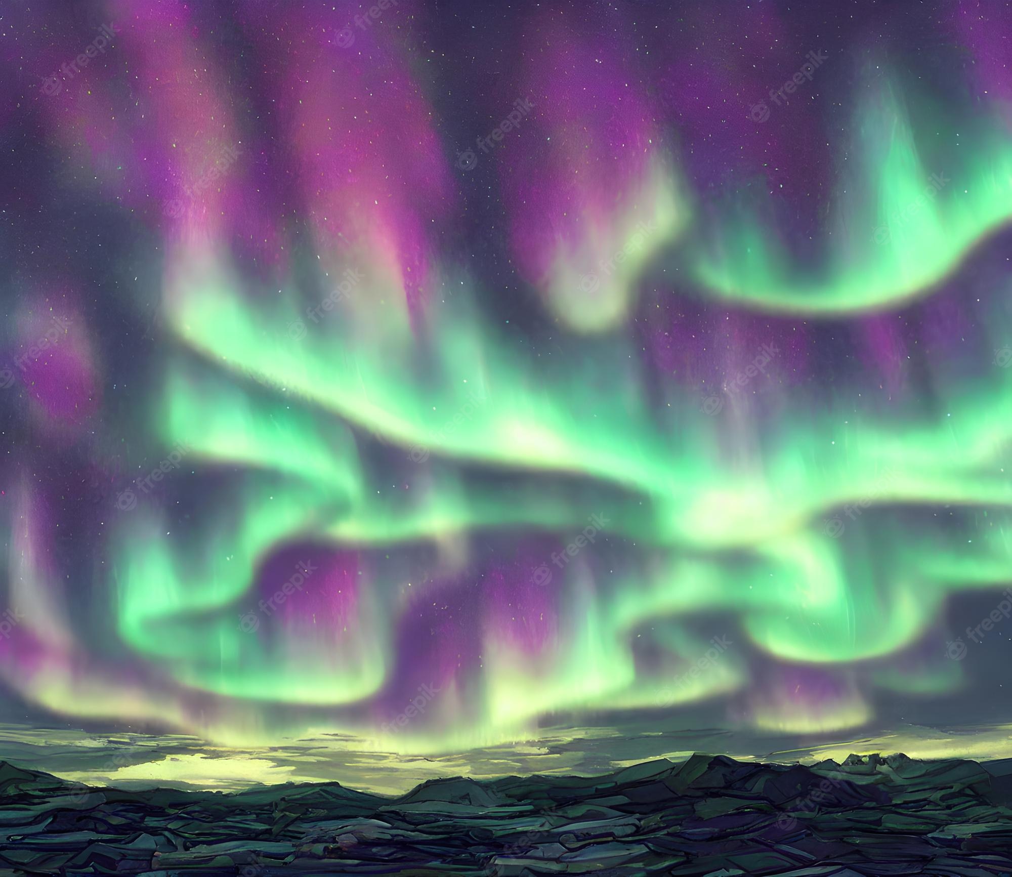 Green Northern Lights Wallpapers