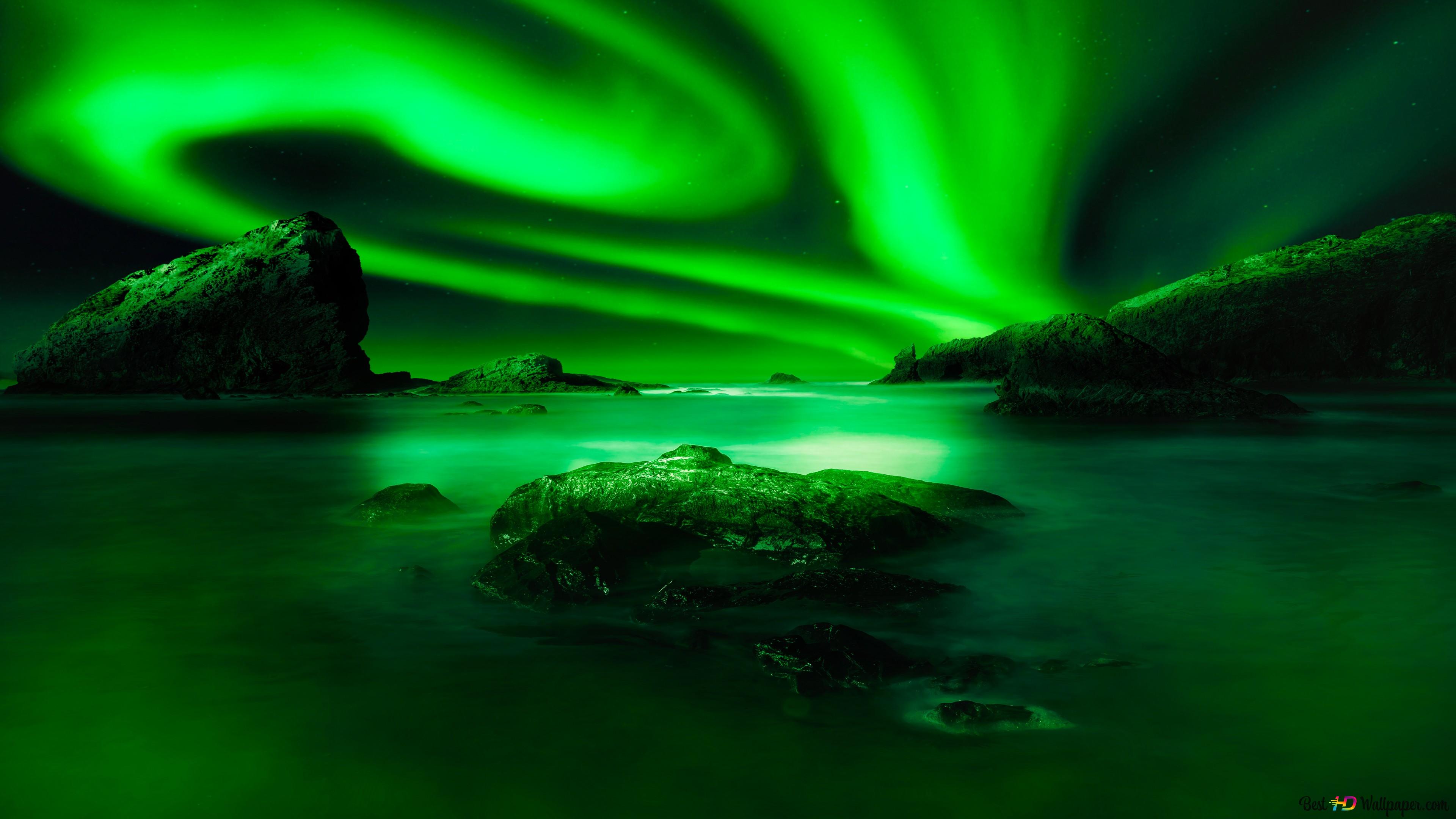 Green Northern Lights Wallpapers