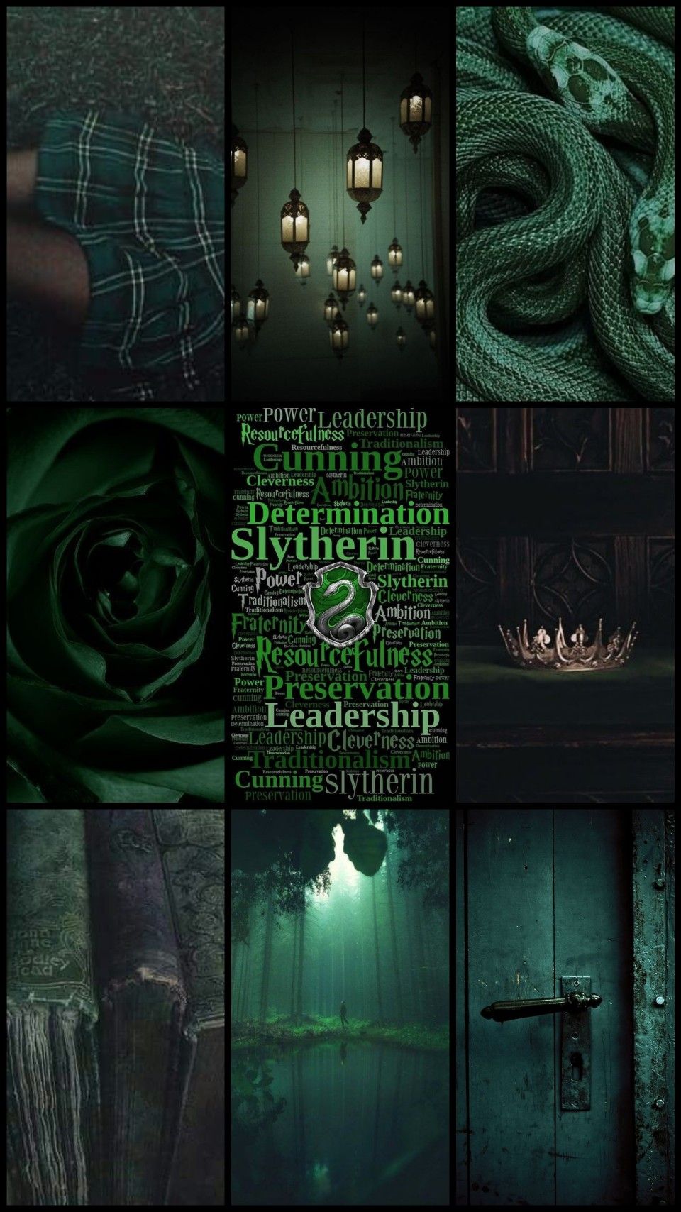 Green Slytherin Aesthetic Wallpapers