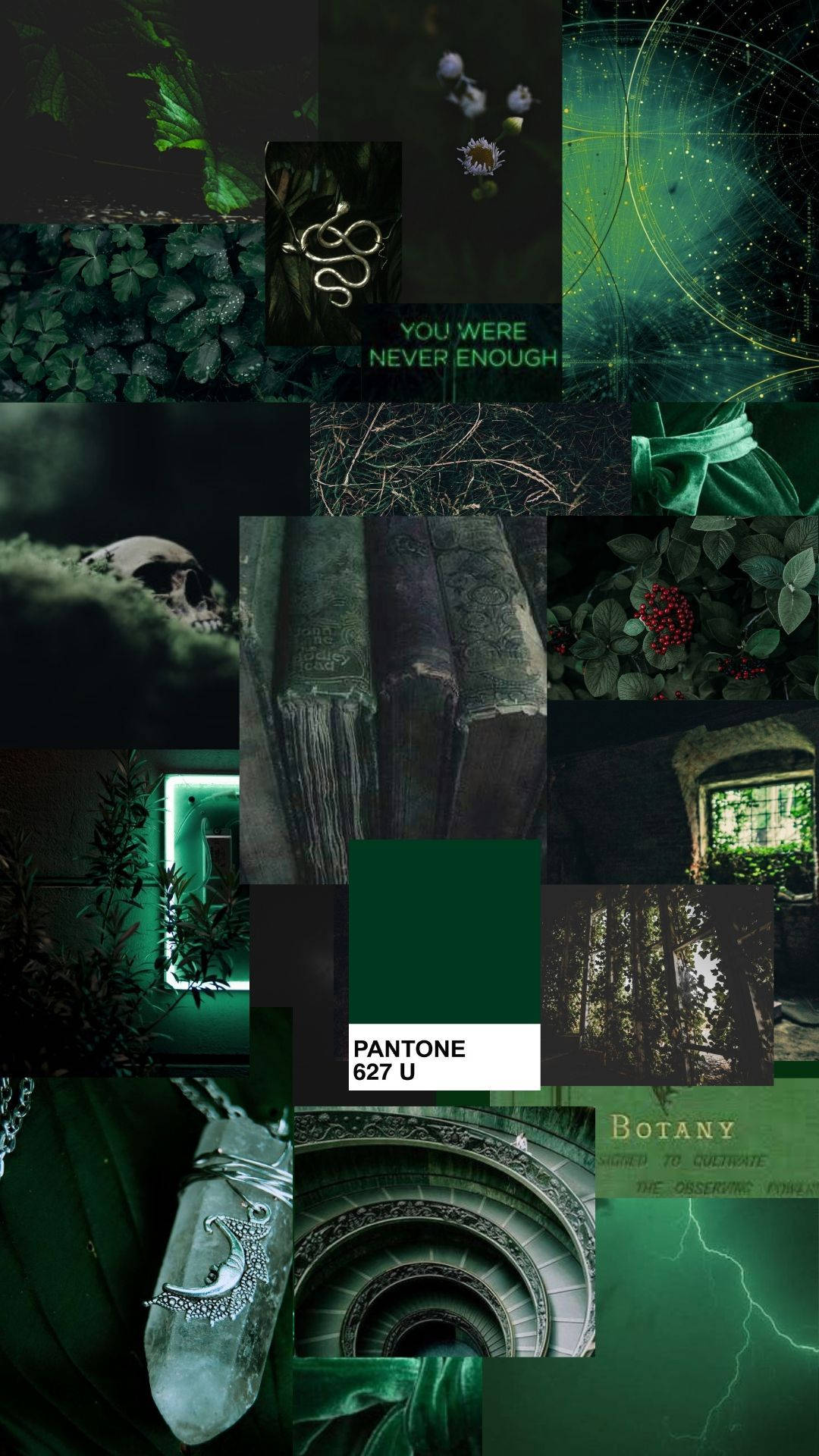 Green Slytherin Aesthetic Wallpapers