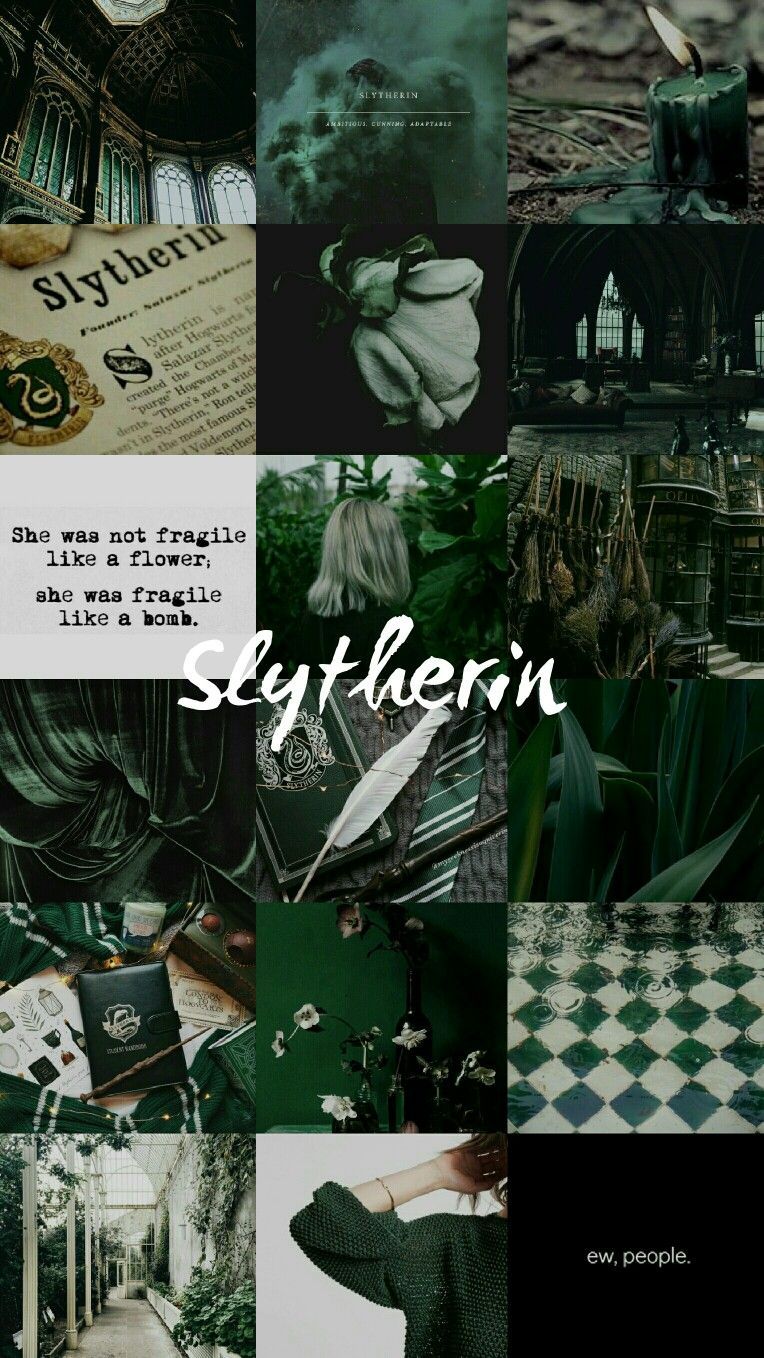 Green Slytherin Aesthetic Wallpapers