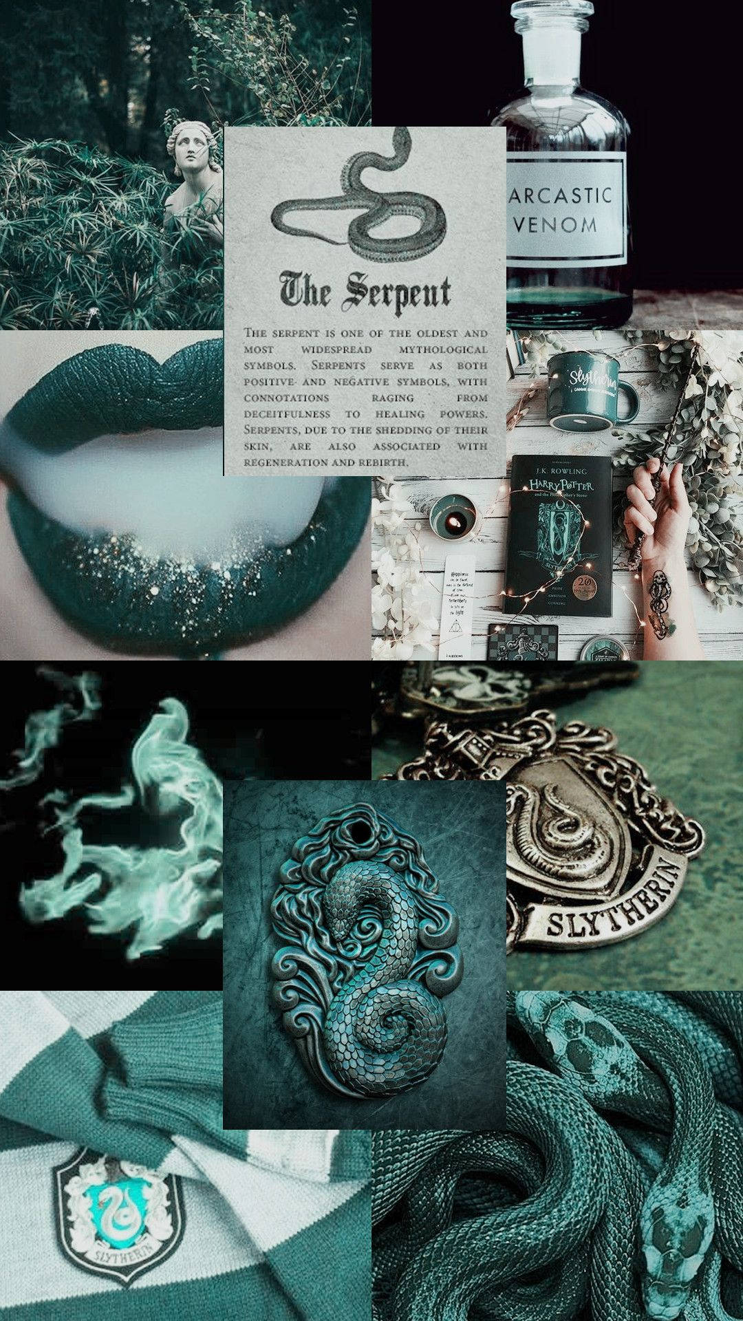 Green Slytherin Aesthetic Wallpapers