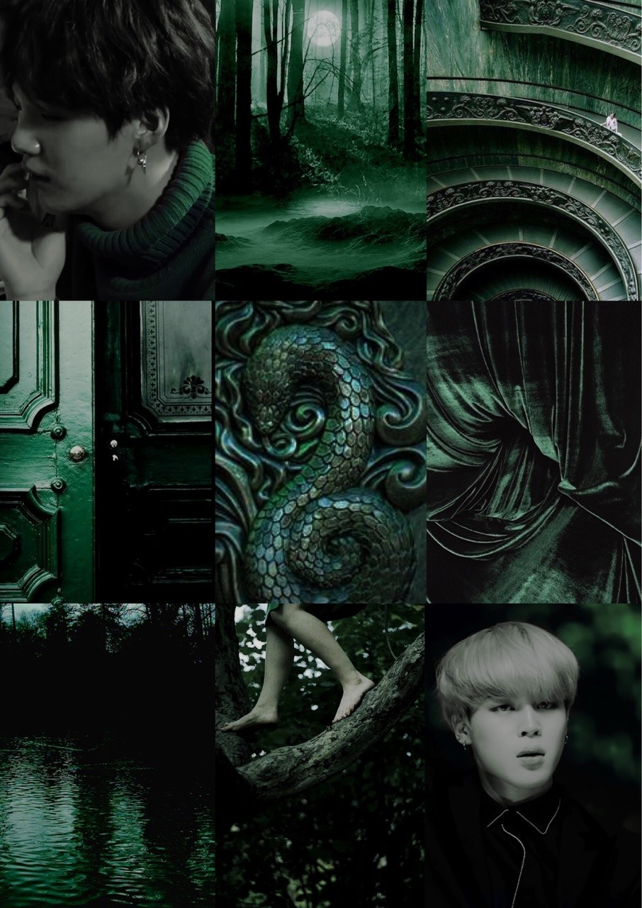 Green Slytherin Aesthetic Wallpapers