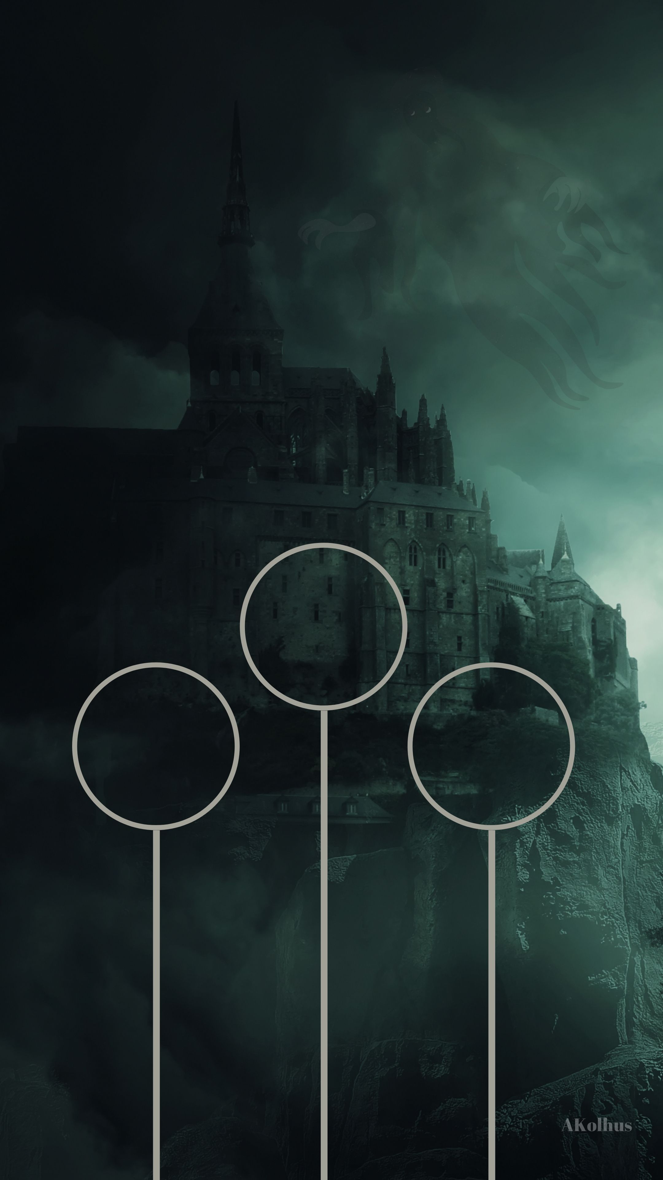 Green Slytherin Aesthetic Wallpapers