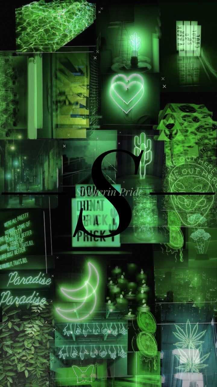 Green Slytherin Aesthetic Wallpapers