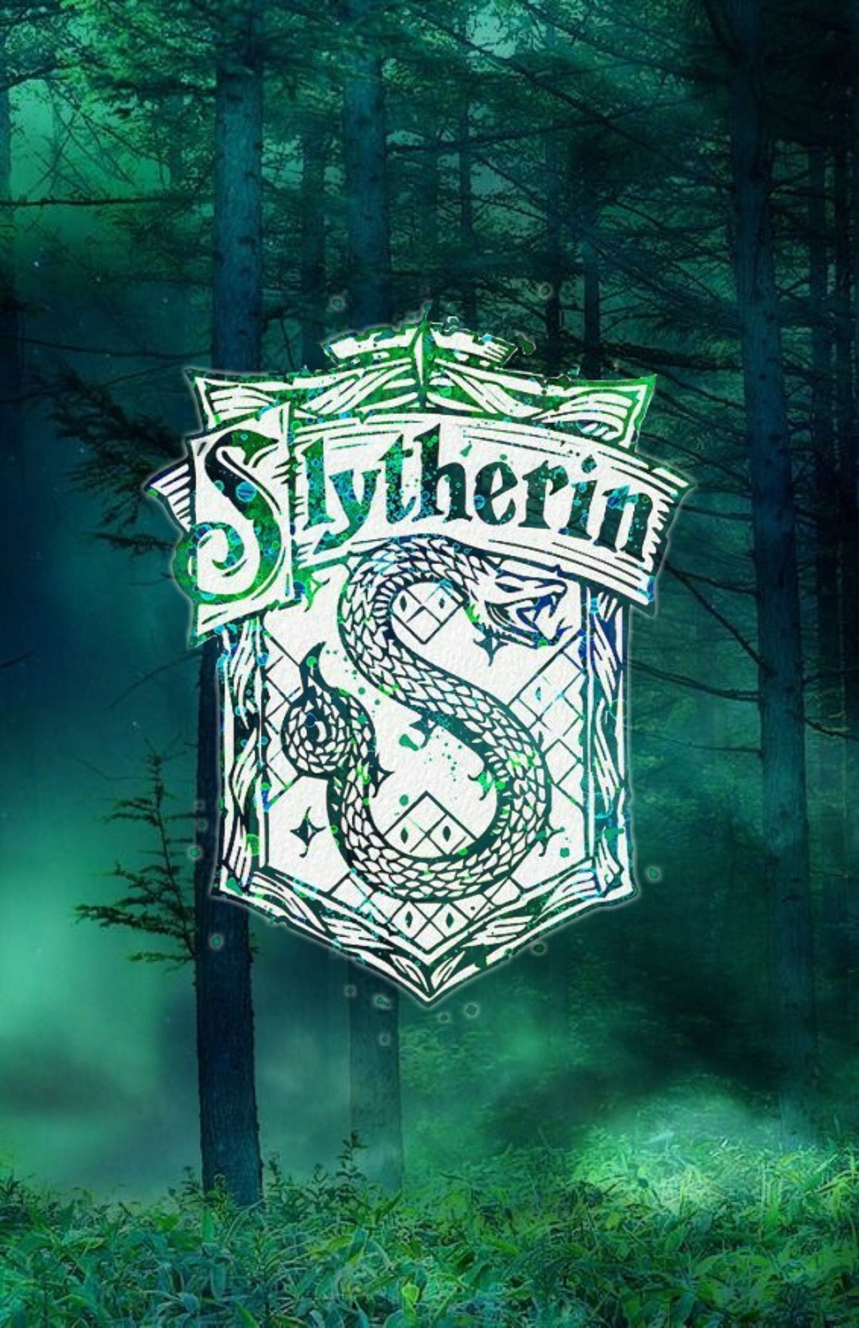 Green Slytherin Aesthetic Wallpapers