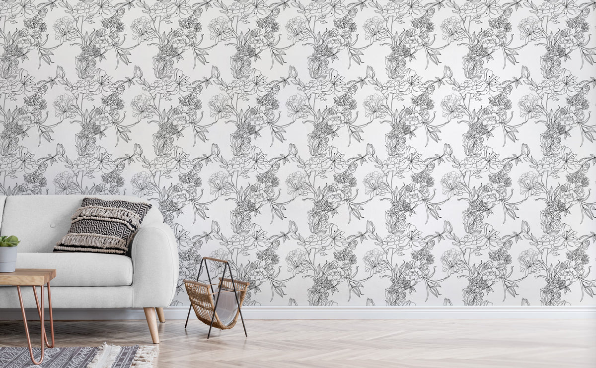 Grey Patterned Wallpapers