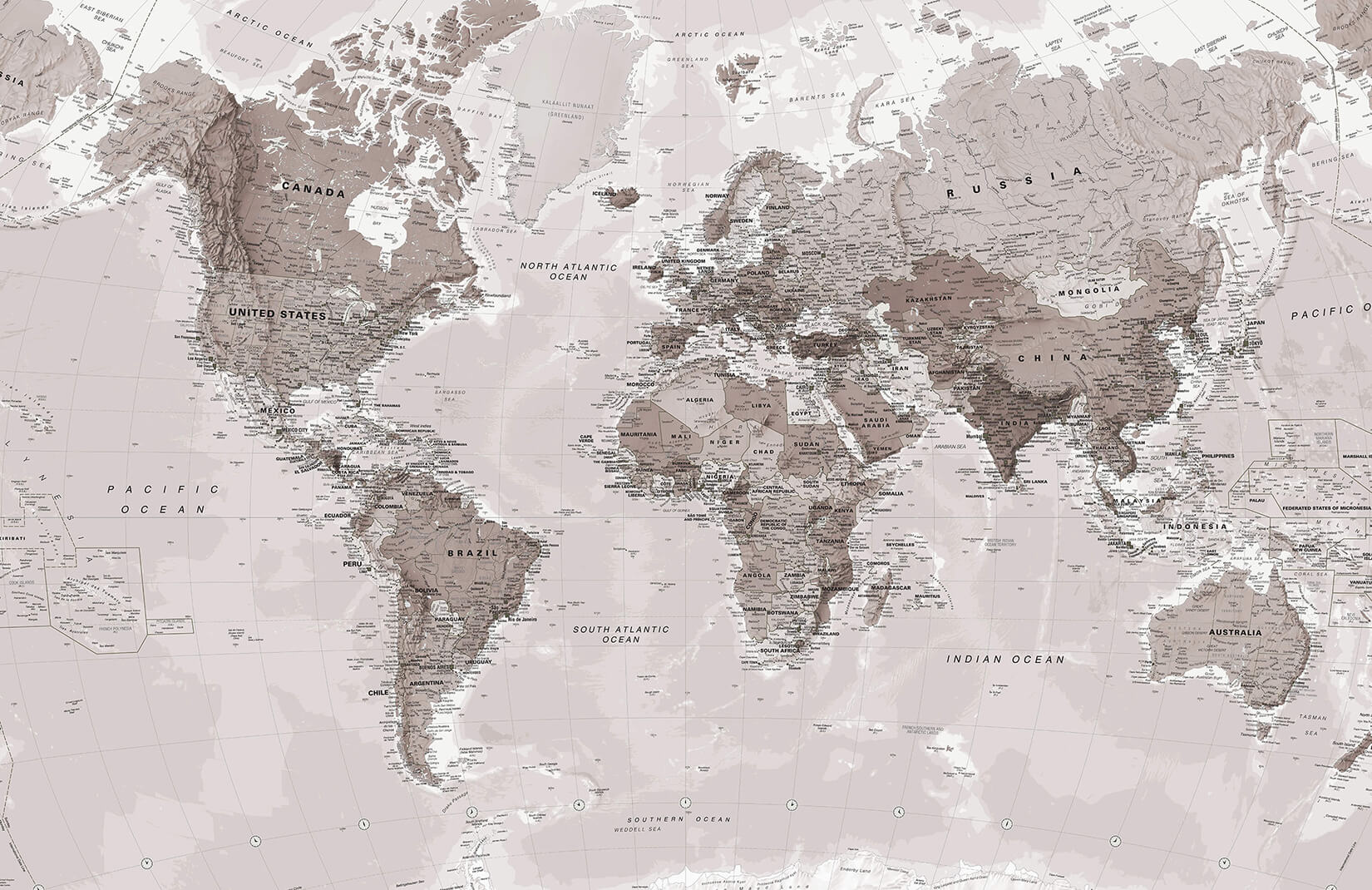 Grey World Map Wallpapers