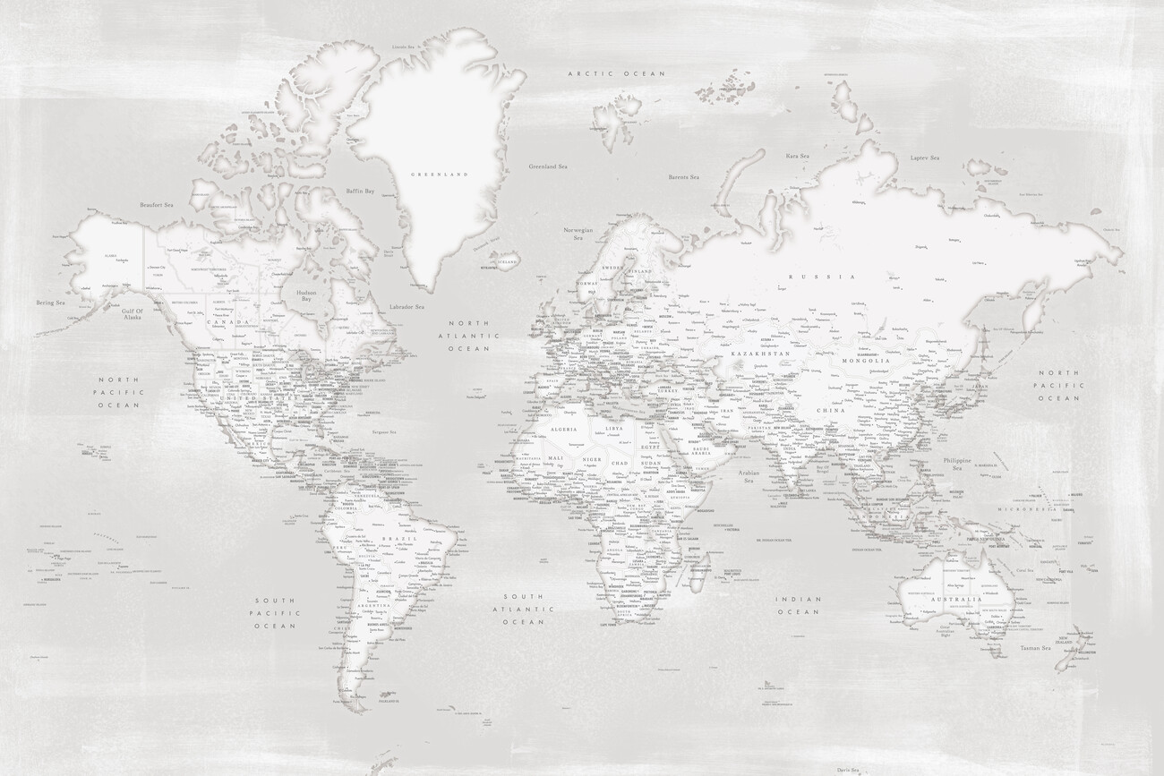 Grey World Map Wallpapers