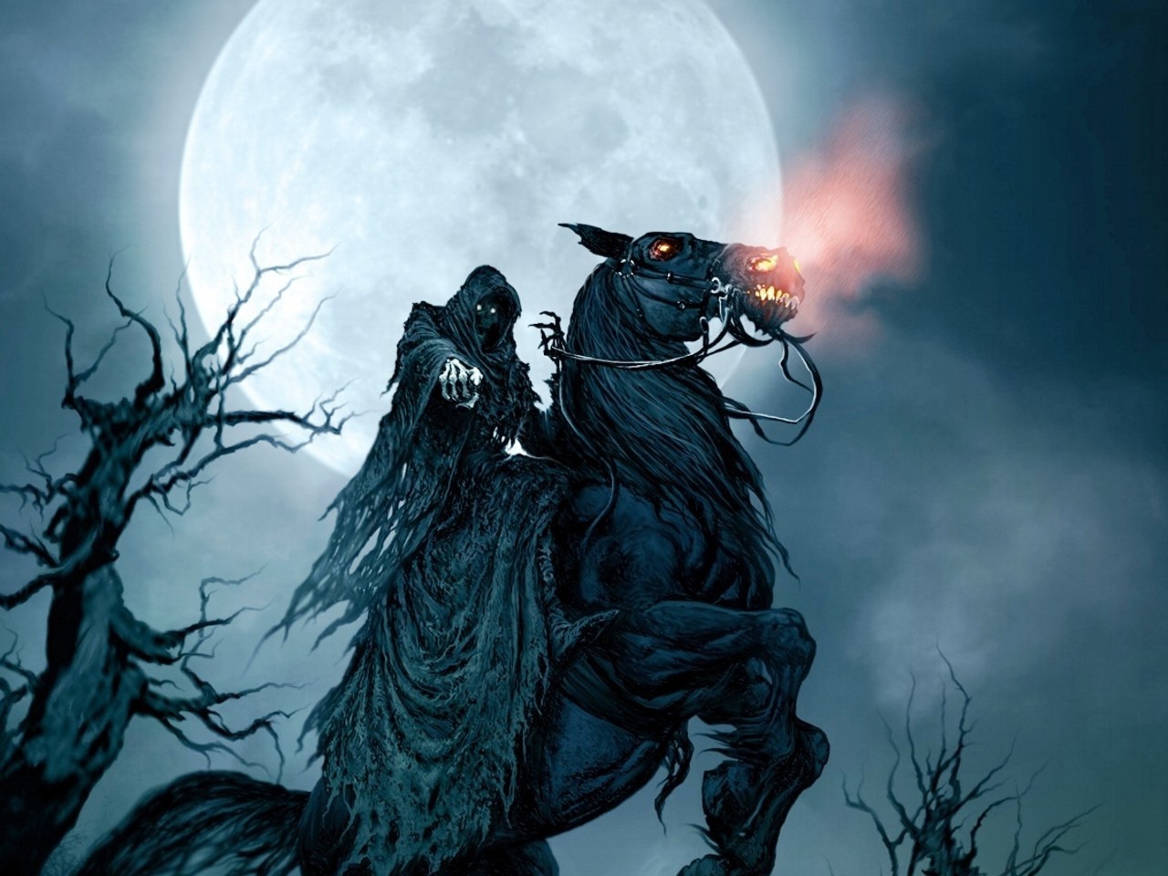 Grim Reaper On Horse Wallpapers