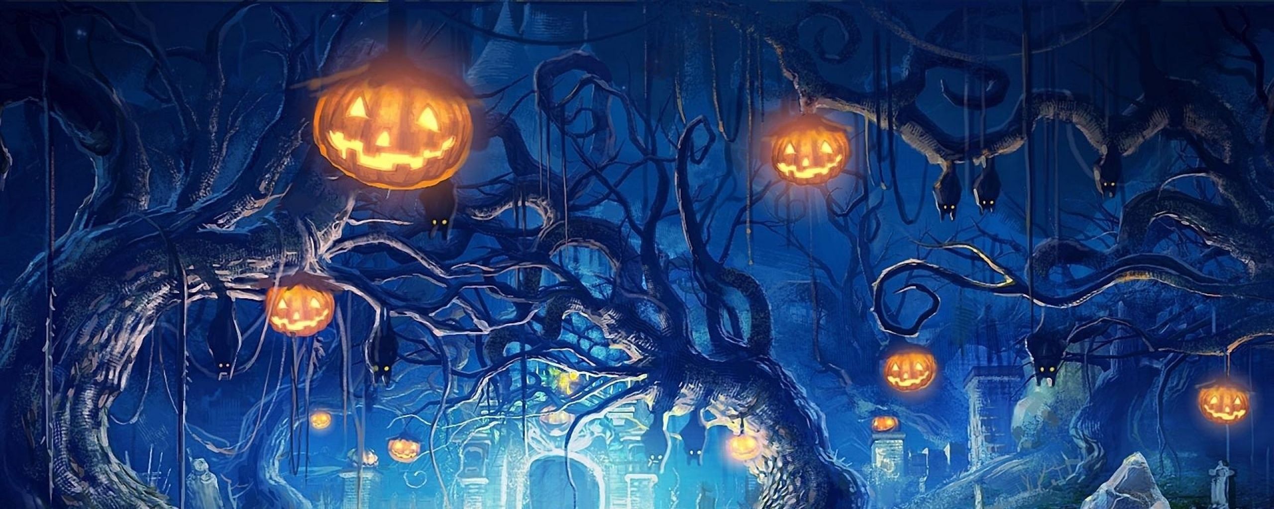 Halloween Dual Monitor Wallpapers