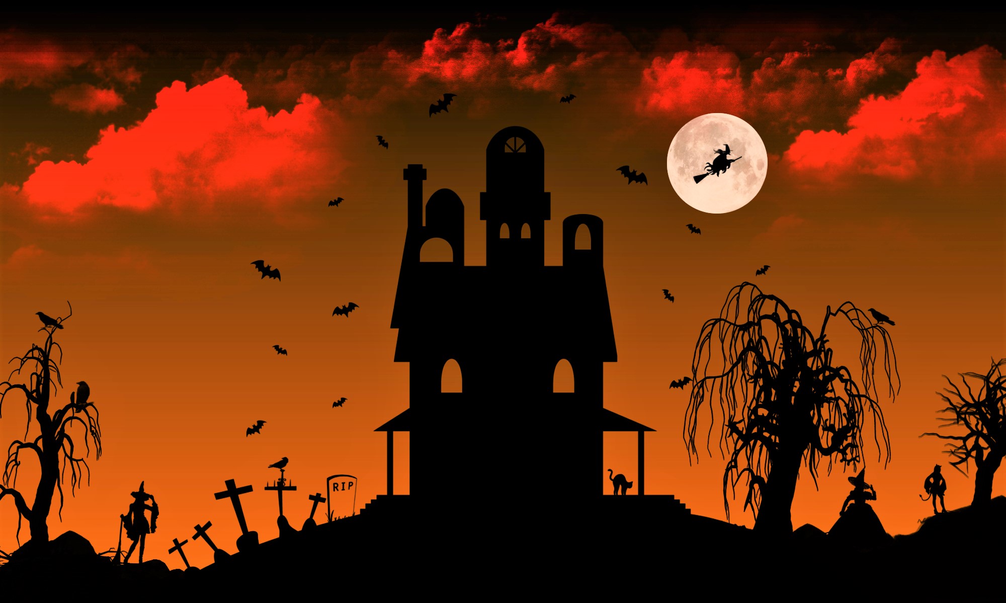 Halloween Scary House Wallpapers