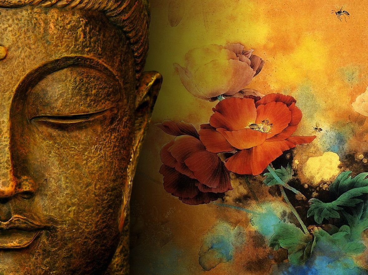 Happy Buddha Painting Wallpapers