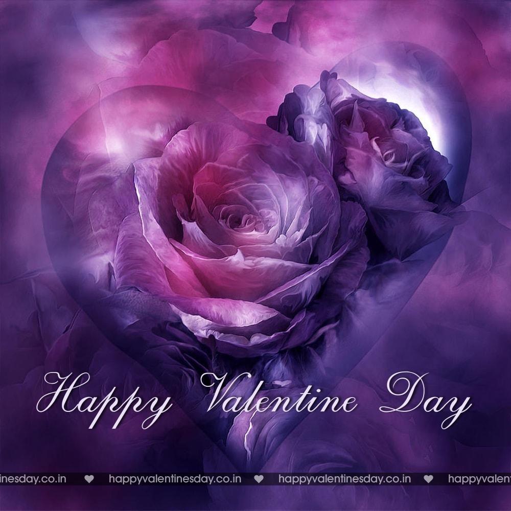 Happy Valentines Day Purple Wallpapers