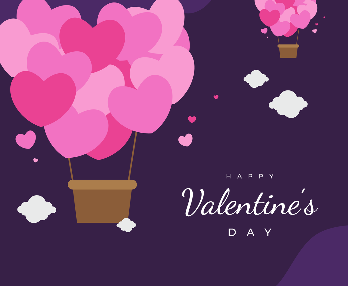 Happy Valentines Day Purple Wallpapers