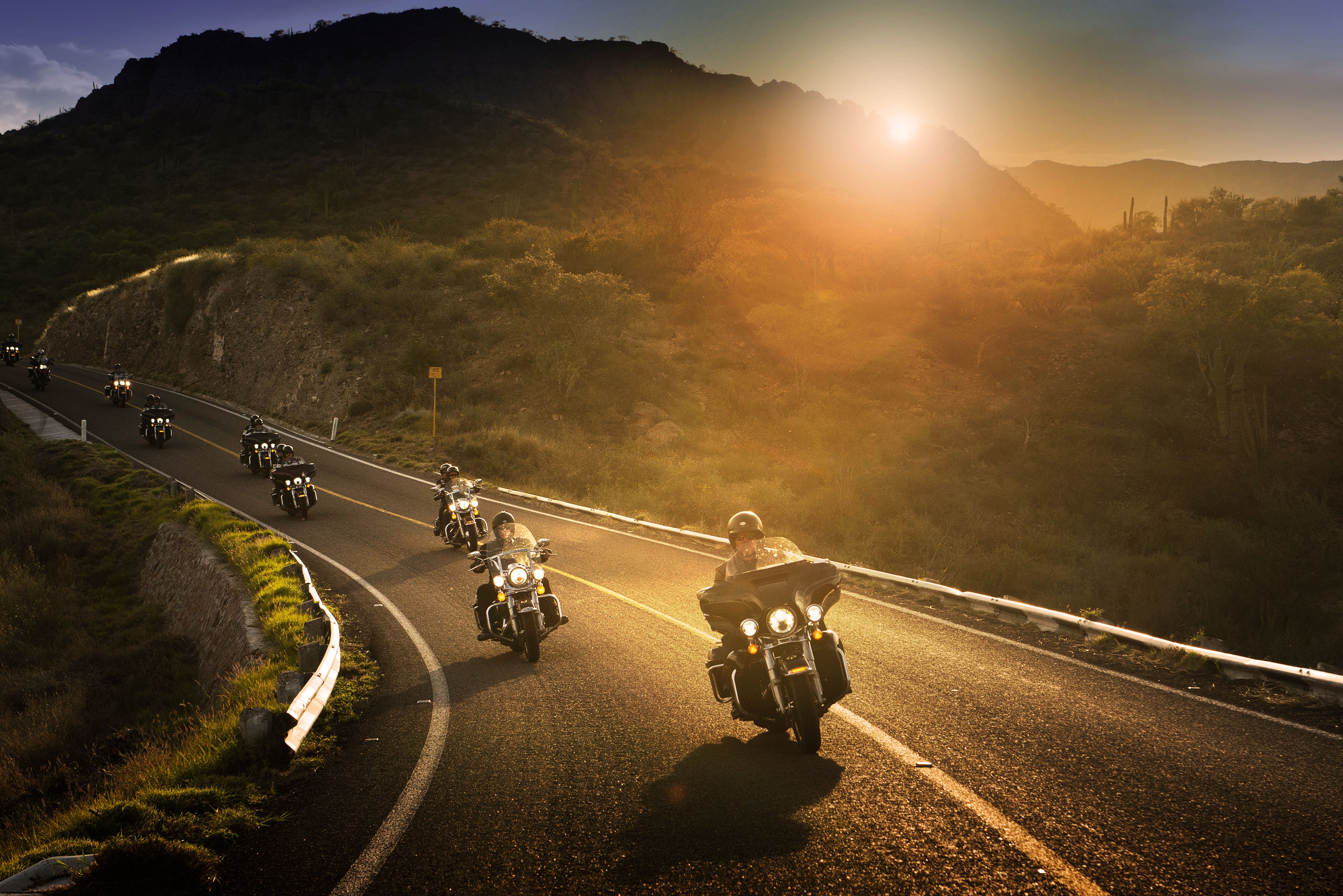 Harley Davidson Sunset Wallpapers