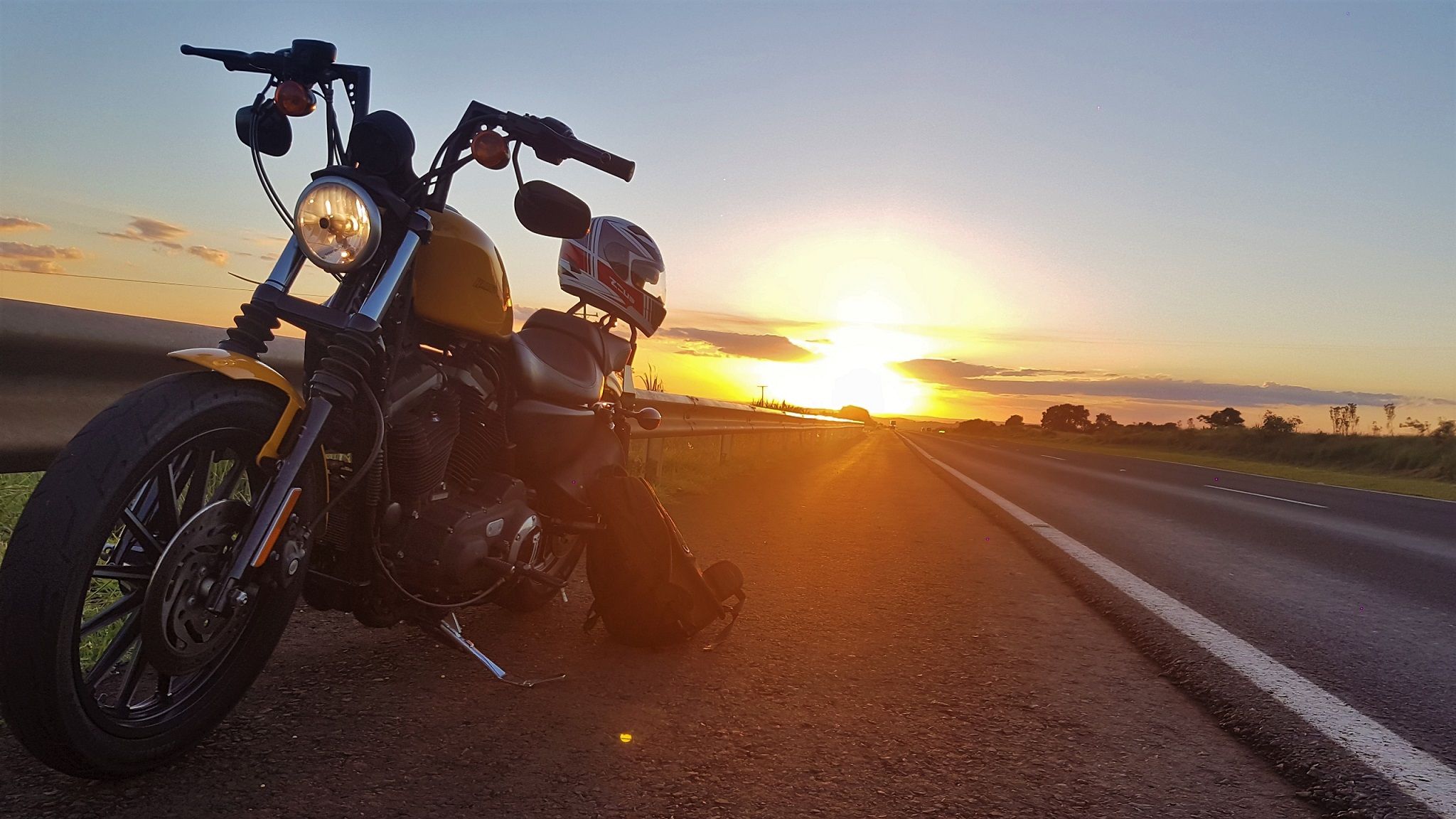 Harley Davidson Sunset Wallpapers