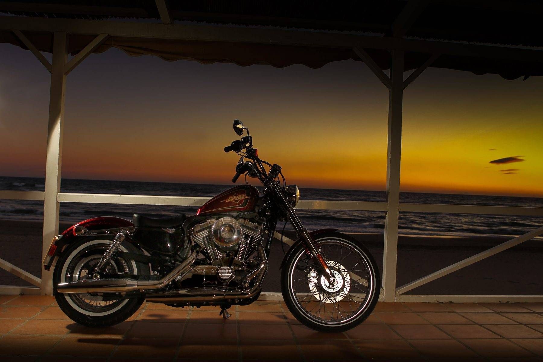 Harley Davidson Sunset Wallpapers