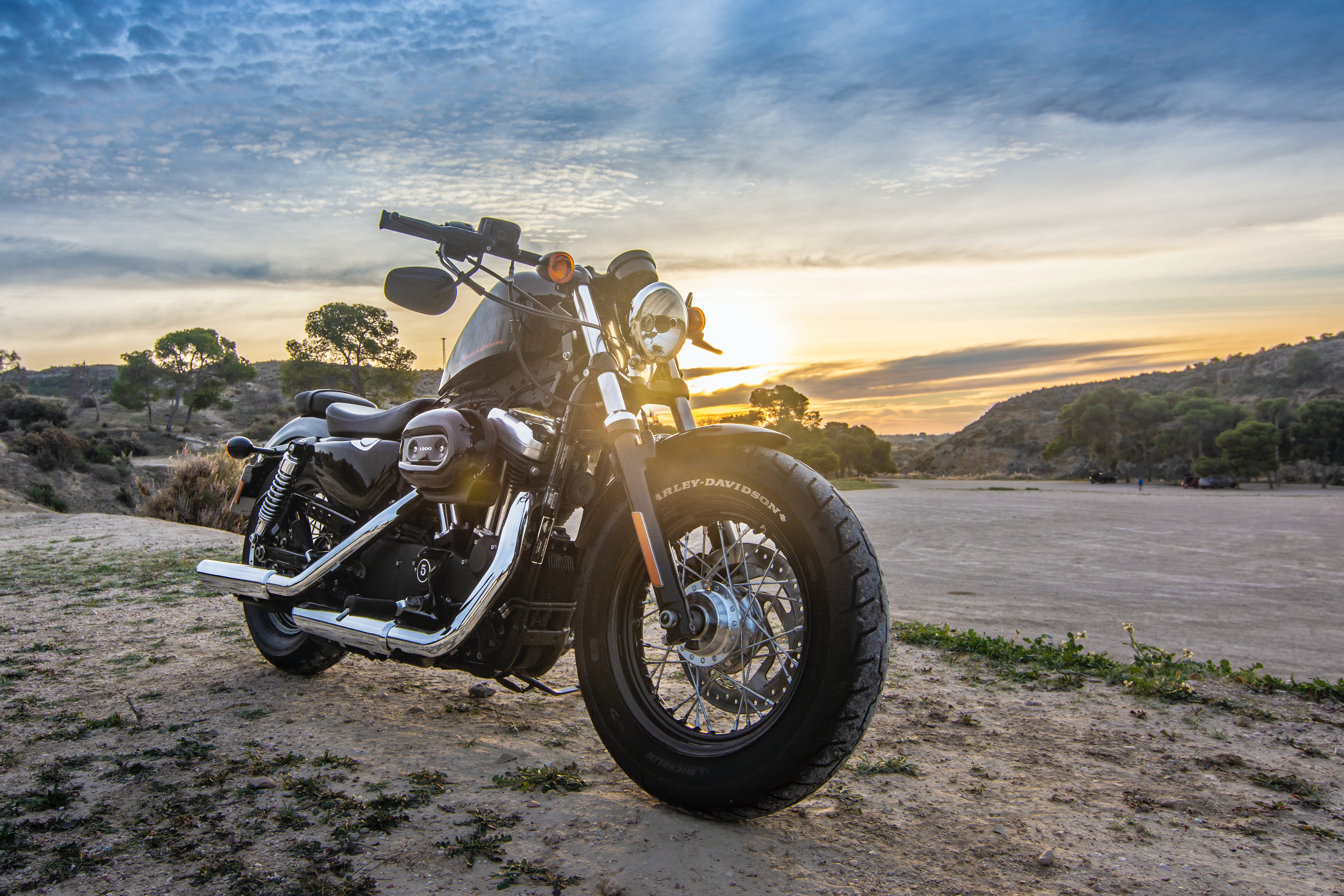 Harley Davidson Sunset Wallpapers