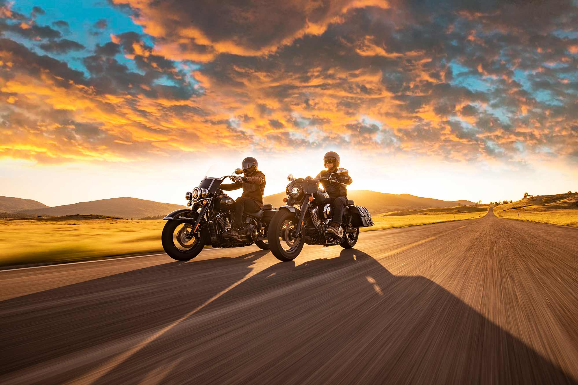 Harley Davidson Sunset Wallpapers