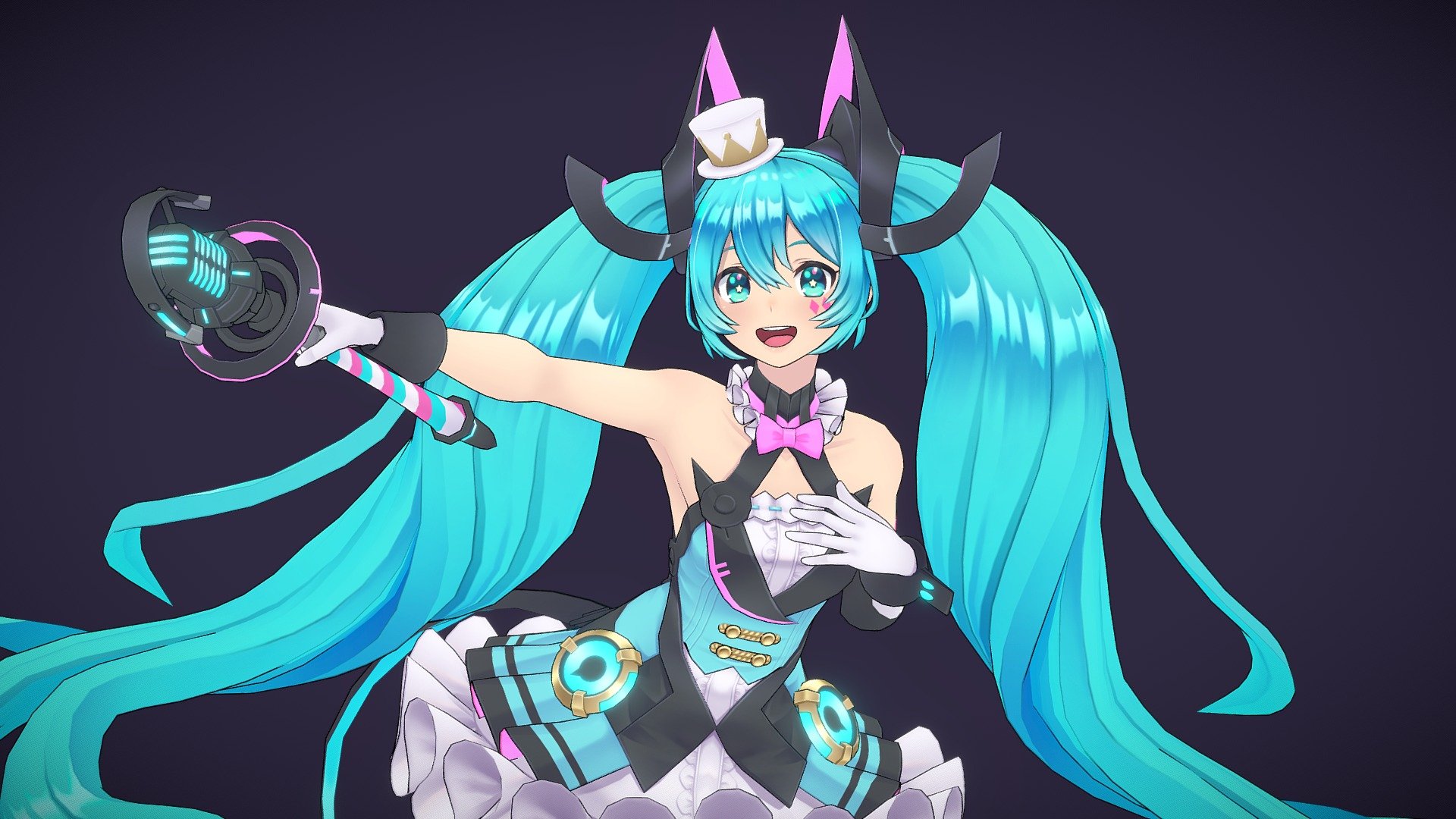 Hatsune Miku 3D Wallpapers