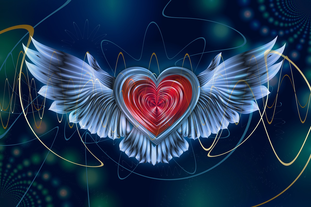 Heart With Wings Wallpapers