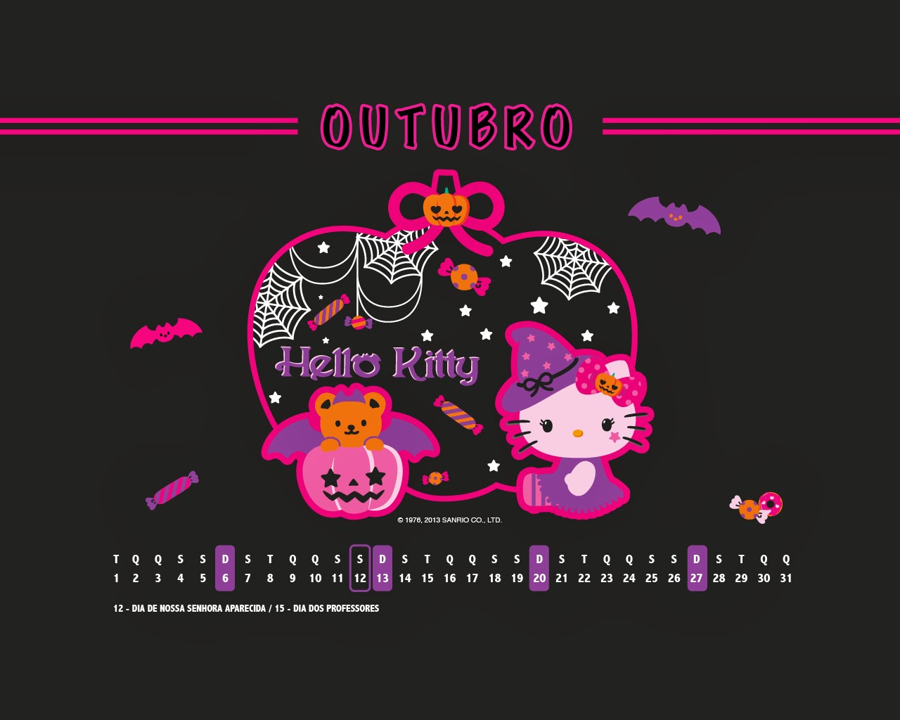 Hello Kitty Halloween Desktop Wallpapers