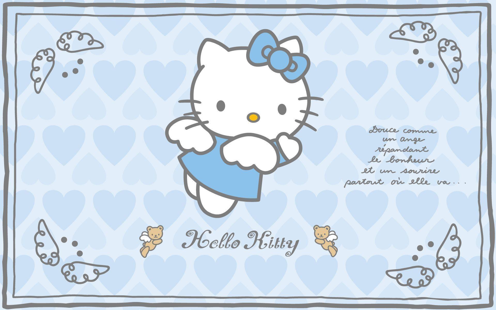 Hello Kitty Blue Wallpapers