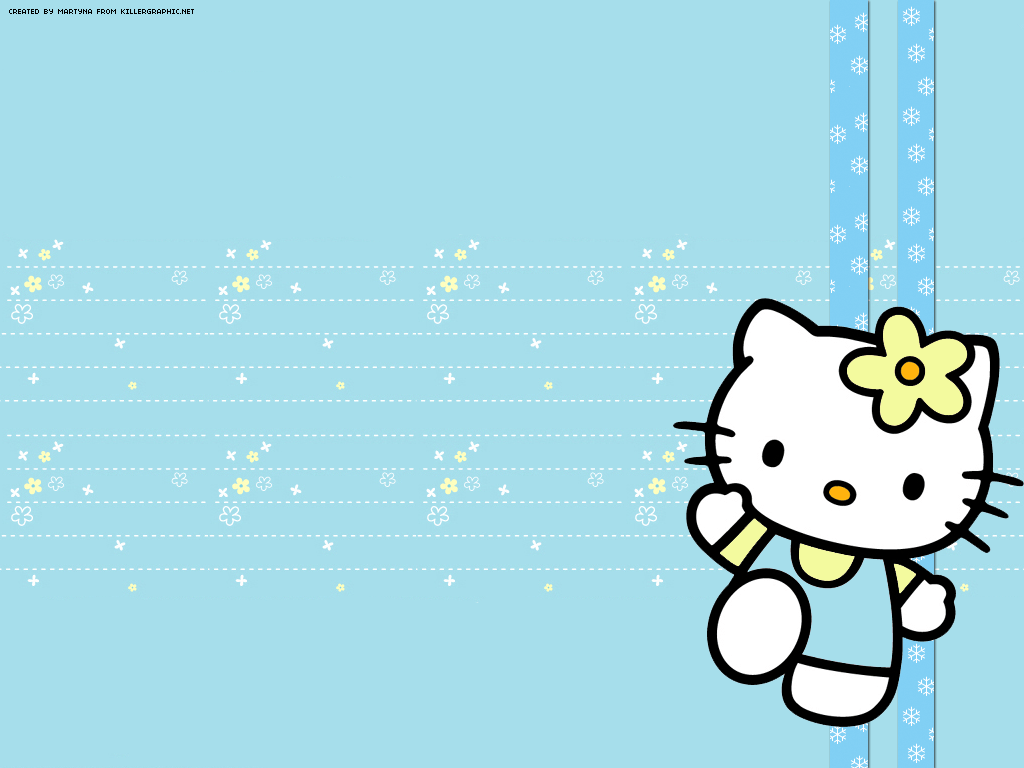 Hello Kitty Blue Wallpapers