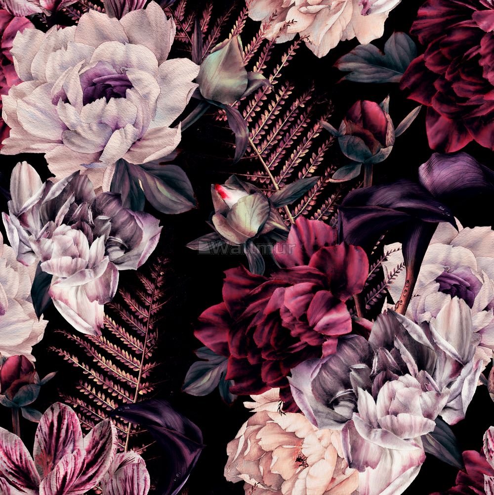 High Resolution Black Floral Wallpapers