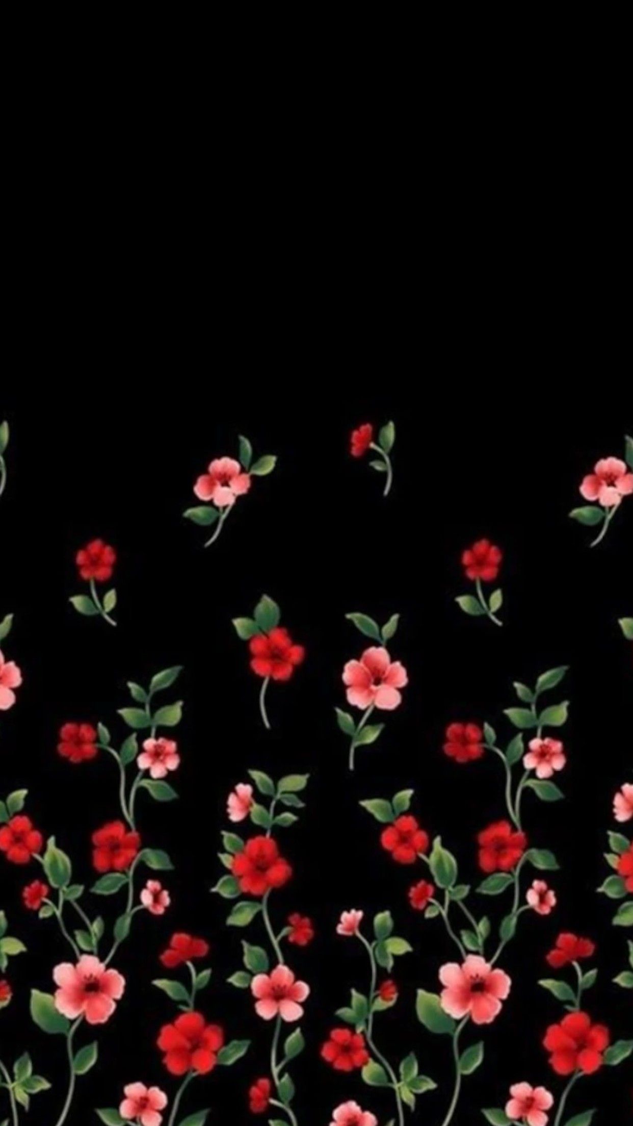 High Resolution Black Floral Wallpapers