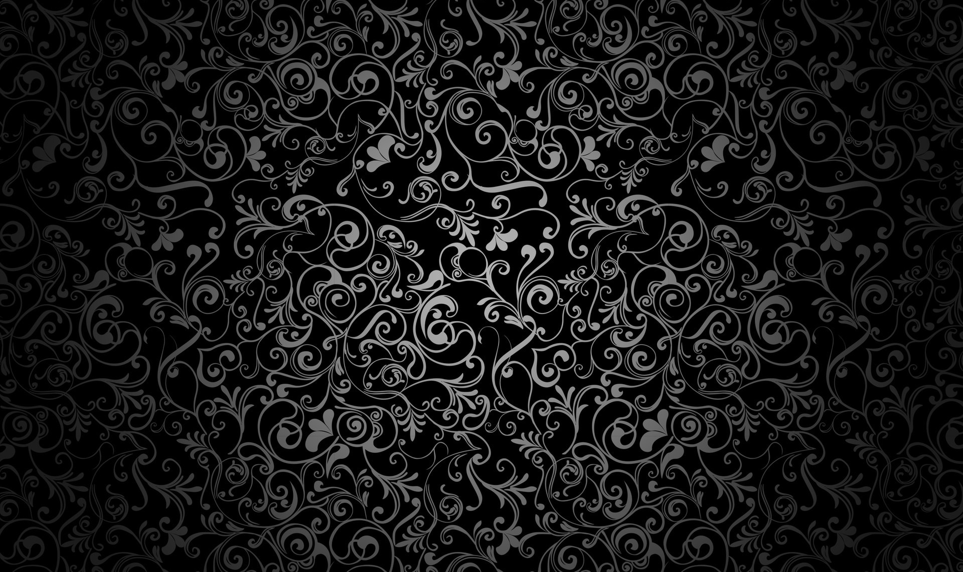 High Resolution Black Floral Wallpapers