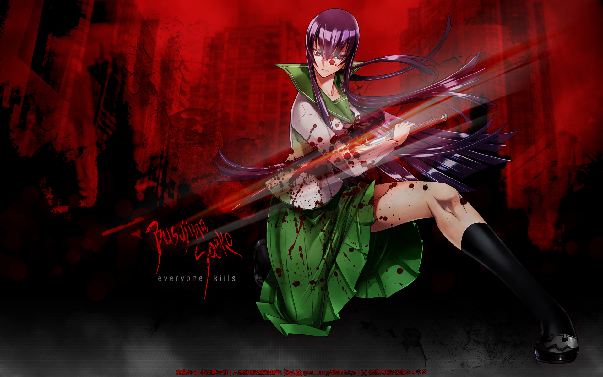 Highschool Of The Dead Saeko Wallpapers