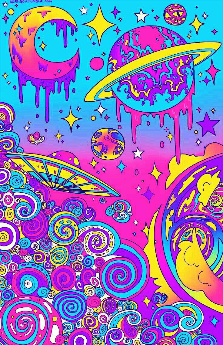 Hippie Trippy Drawings Wallpapers