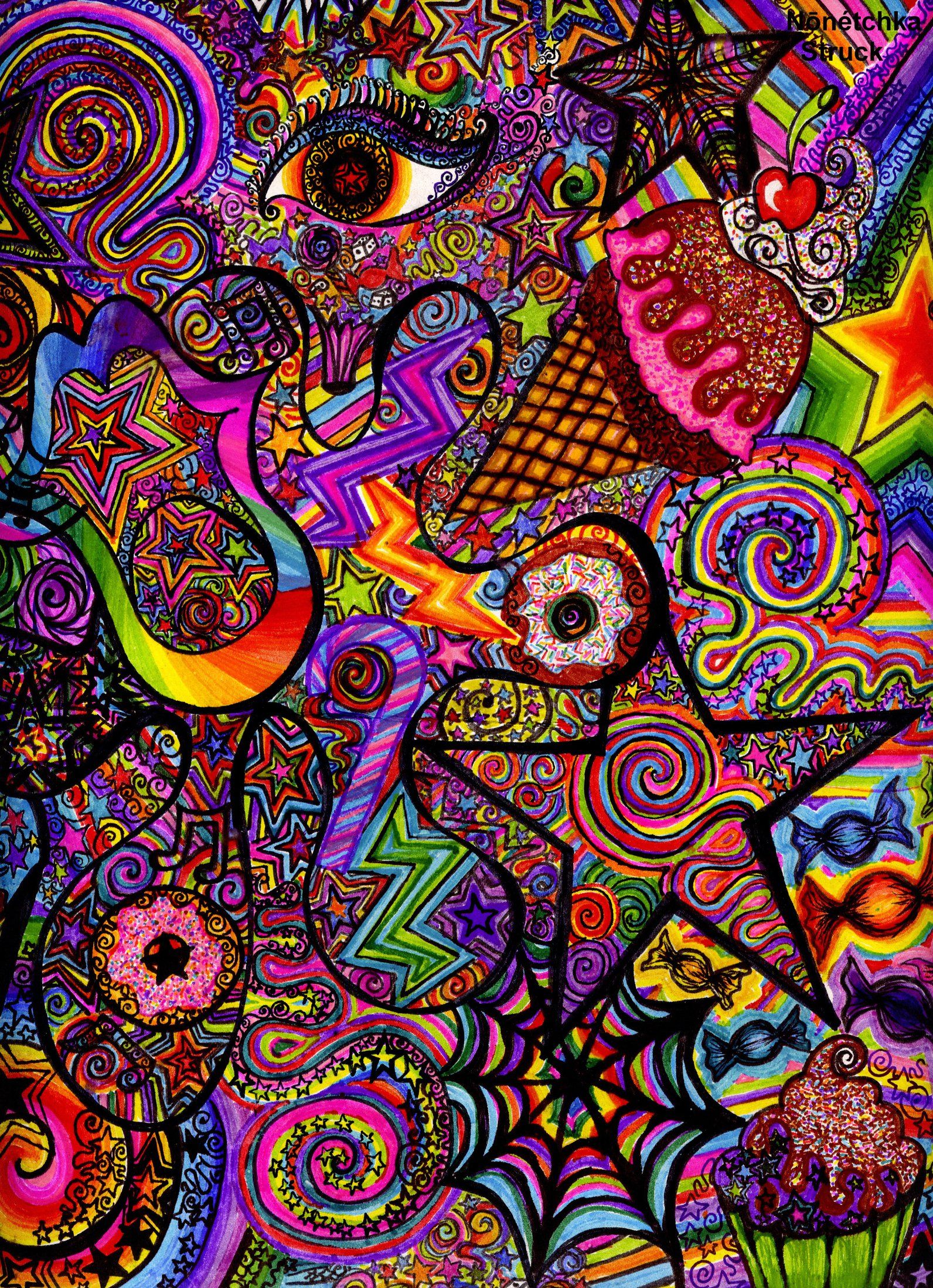 Hippie Trippy Drawings Wallpapers