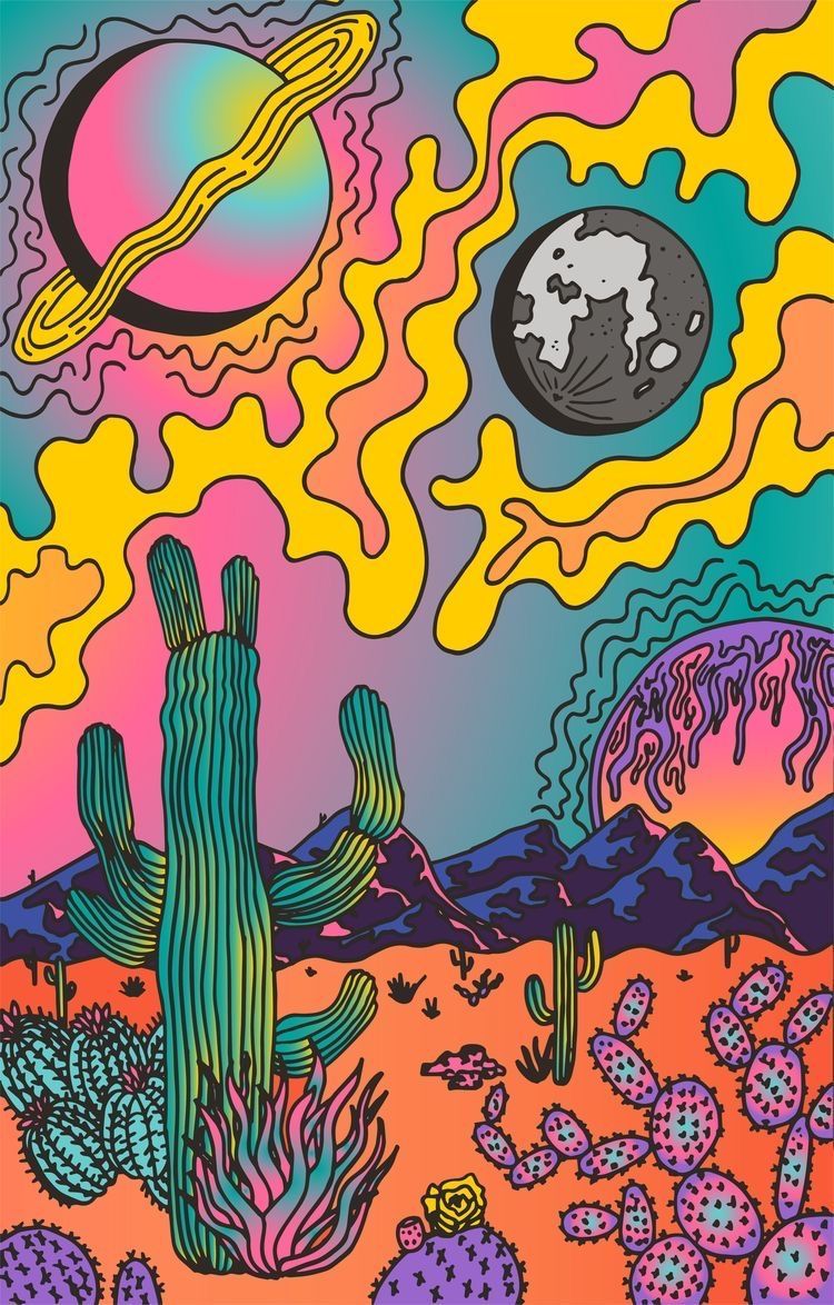 Hippie Trippy Drawings Wallpapers