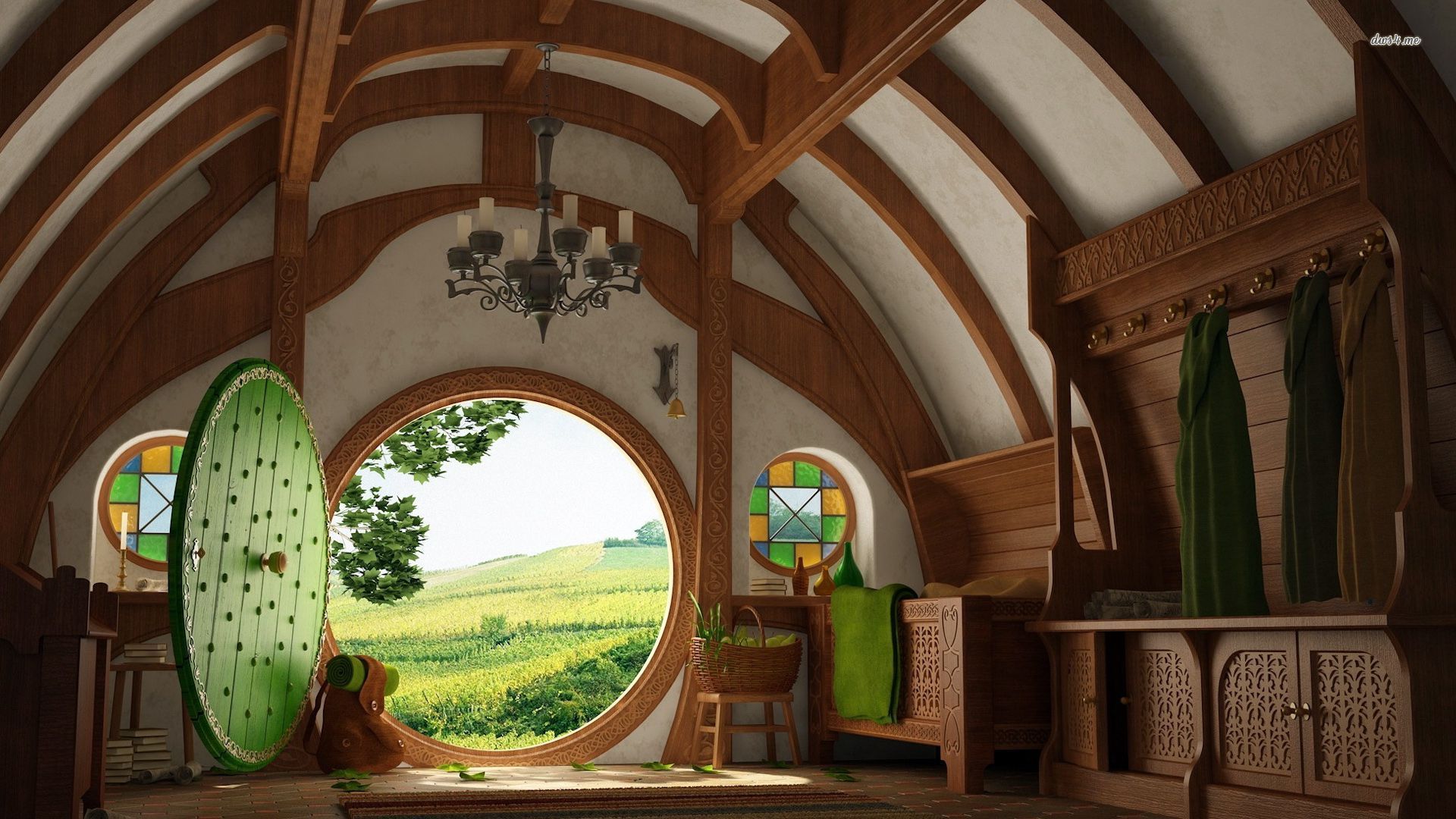 Hobbit Hole Wallpapers