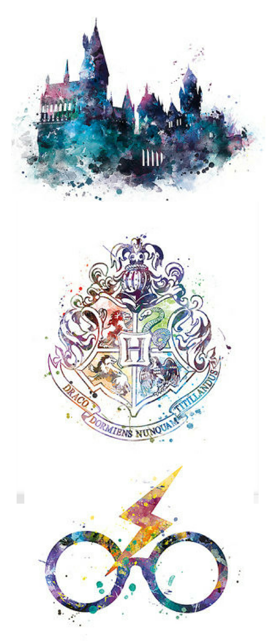 Hogwarts Watercolor Wallpapers