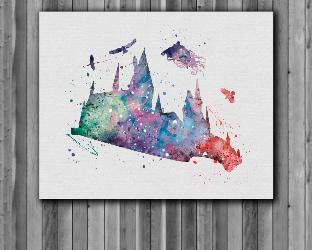 Hogwarts Watercolor Wallpapers